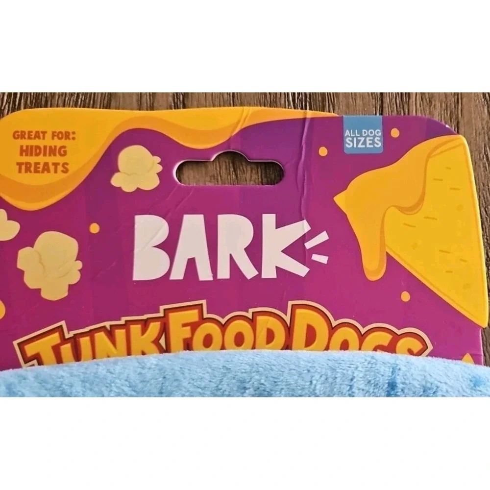 NWT Bark Dog Toys Junk Food Dogs Triple Stuffed Dogos Chew Toy Oreo All Sizes